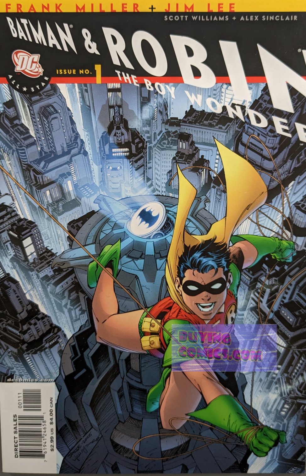 All Star Batman And Robin #1 Comic Book Cover Art