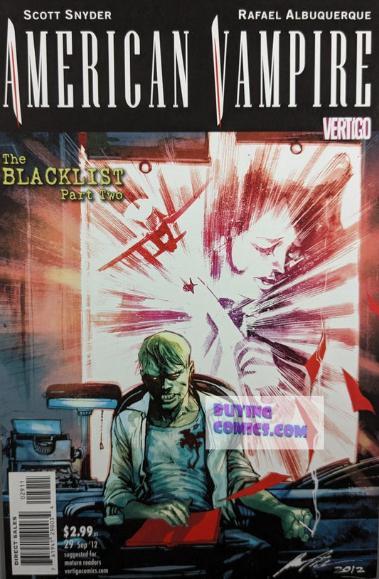 American Vampire #29 Comic Book Cover Art