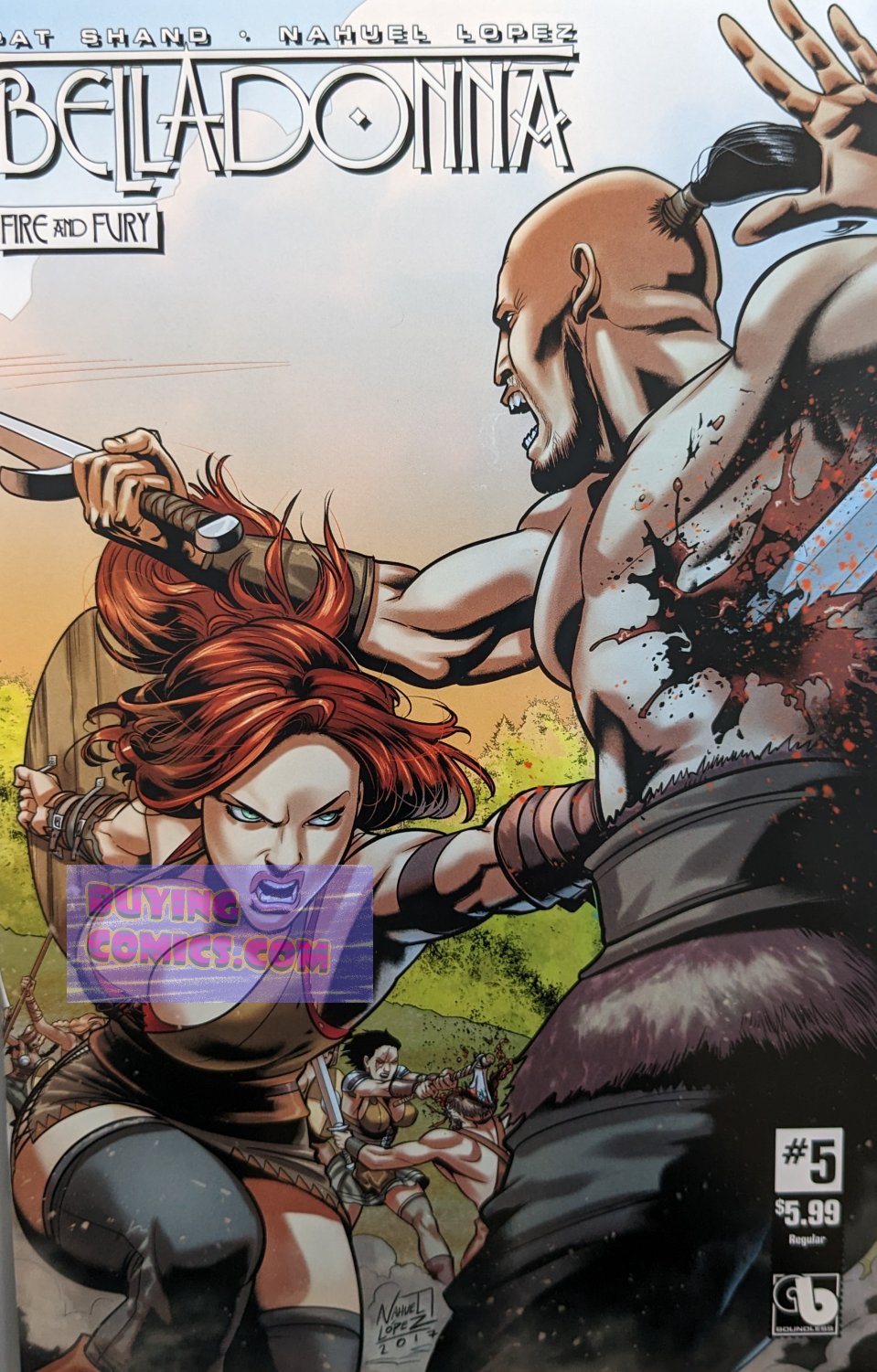 Belladonna Fire and Fury #5 Comic Book Cover Art