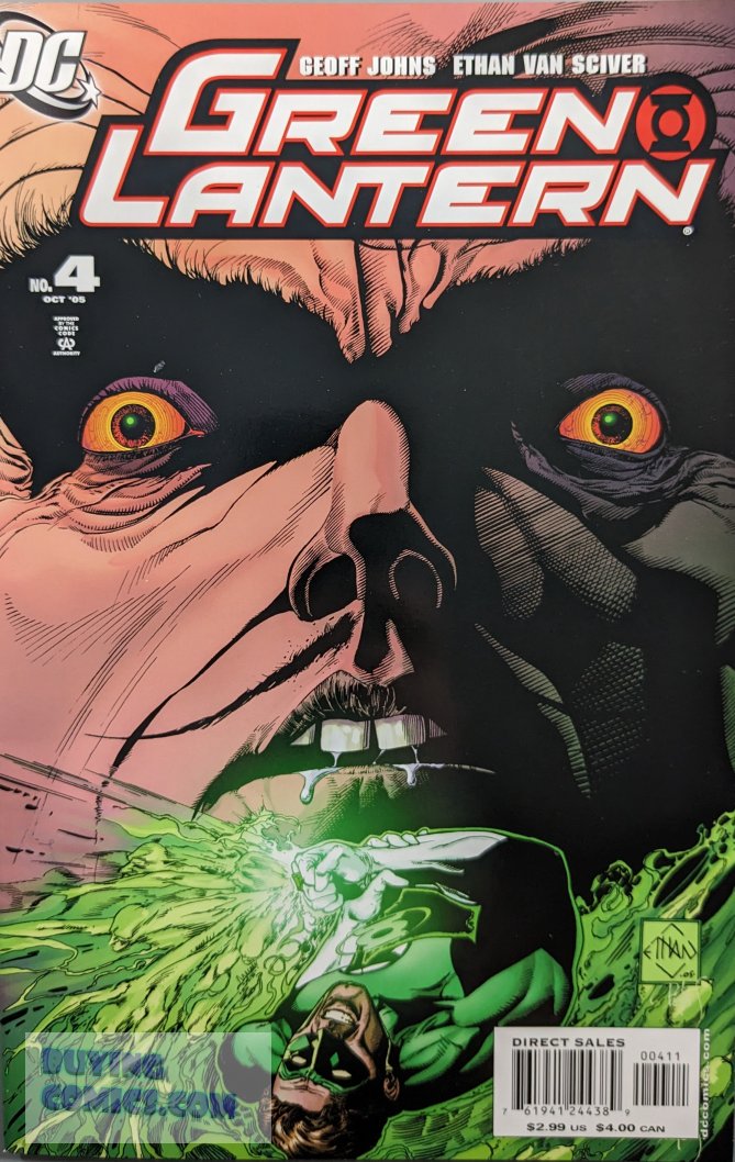 Green Lantern #4 Comic Book Cover Art