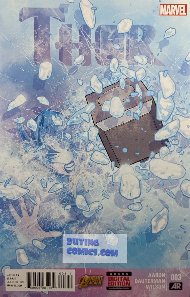 Thor #3 Comic Book Cover Art by Russell Dauterman