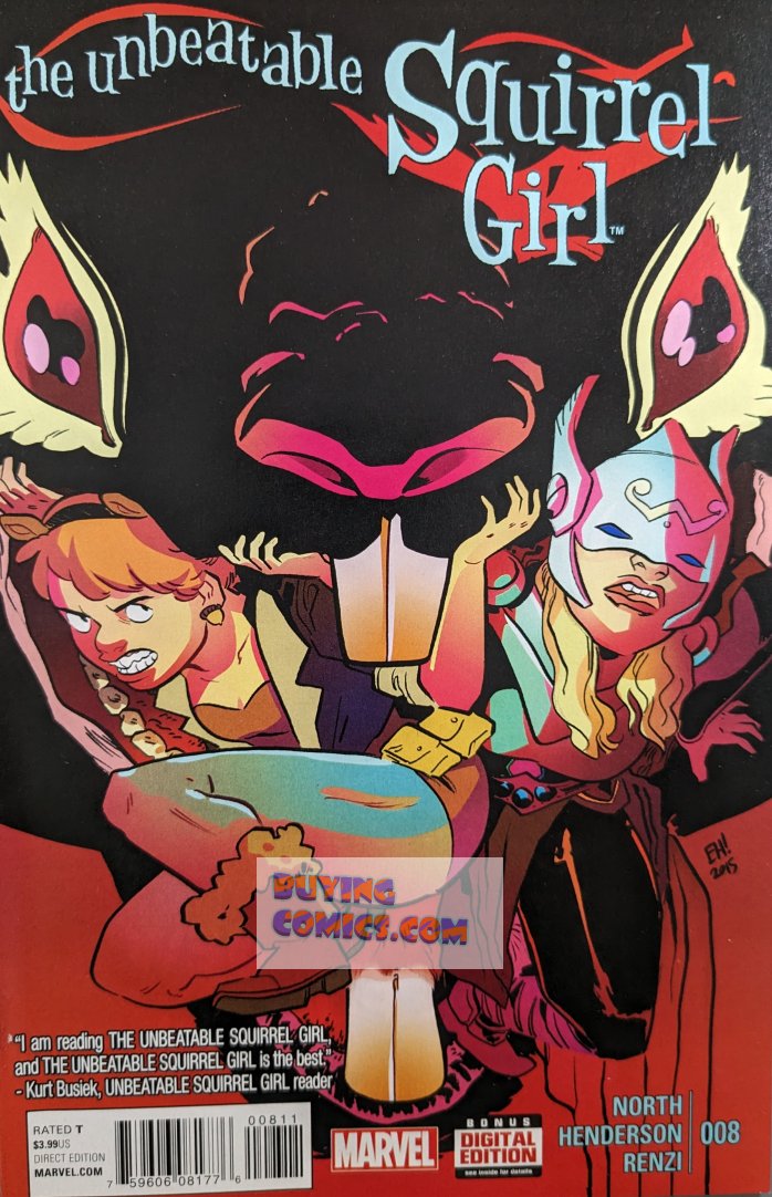 Unbeatable Squirrel Girl #8 Comic Book Cover Art by Erica Henderson