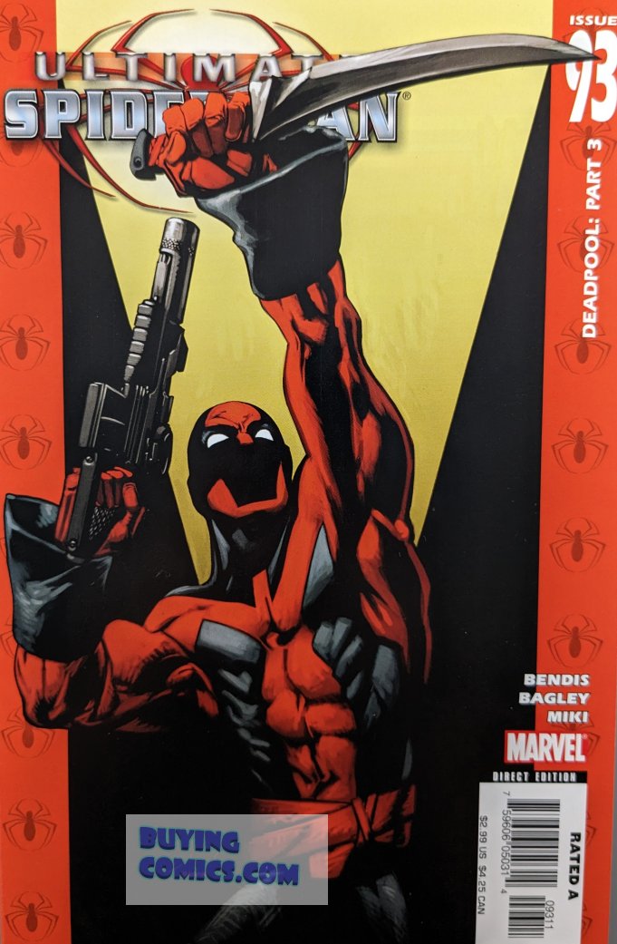 Ultimate Spider-Man #93 Comic Book Cover Art by Mark Bagley