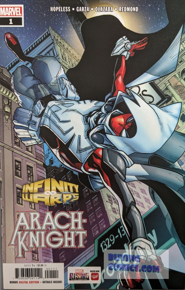 Infinity Warps: Arachknight #1 Comic Book Cover Art