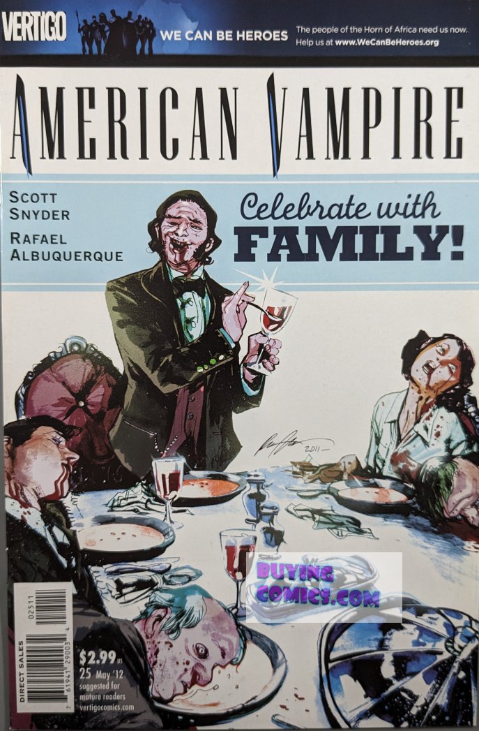 American Vampire #25 Comic Book Cover Art