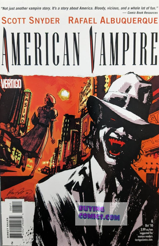 American Vampire #6 Comic Book Cover Art