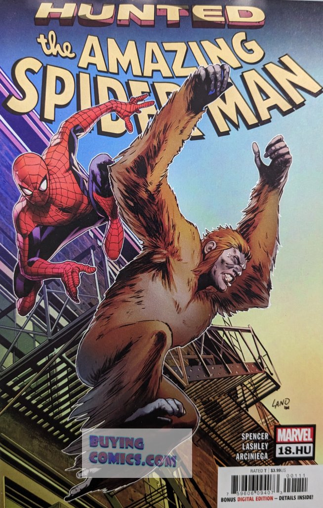 Amazing Spider-Man #18.HU Comic Book Cover Art