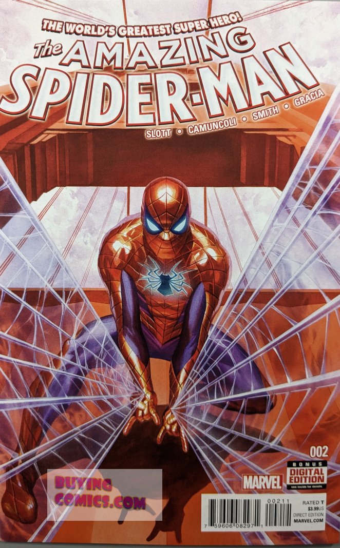 Amazing Spider-Man #2 Comic Book Cover Art