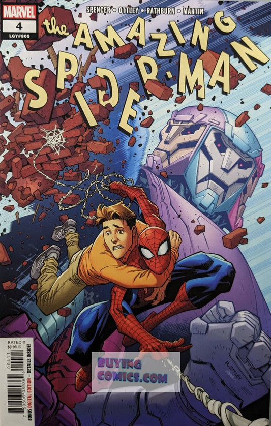 Amazing Spider-Man #4 Comic Book Cover Art