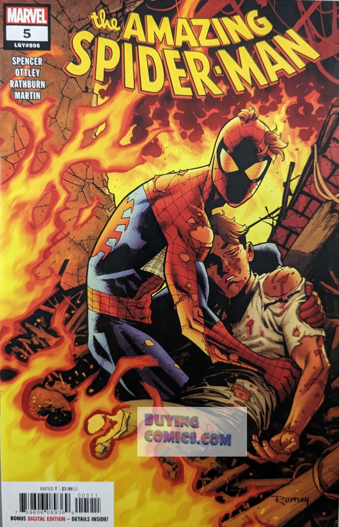 Amazing Spider-Man #5 Comic Book Cover Art