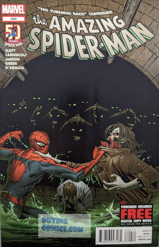 Amazing Spider-Man #690 Comic Book Cover Art