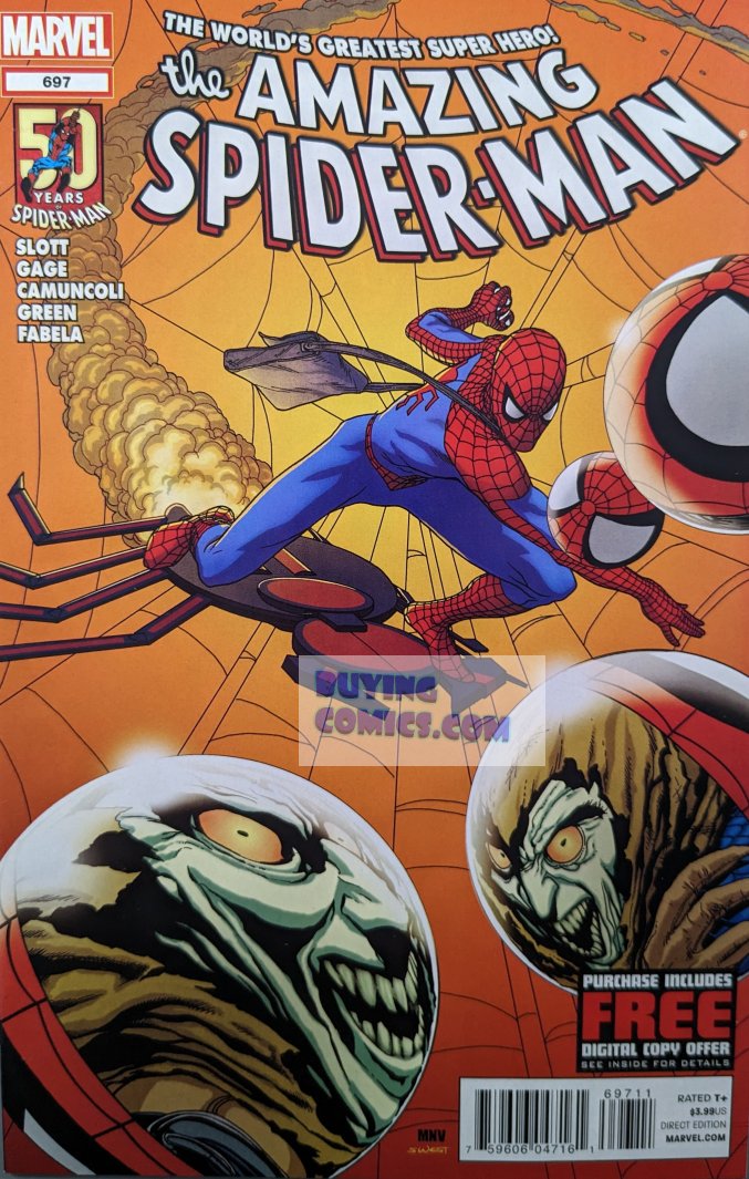 Amazing Spider-Man #697 Comic Book Cover Art