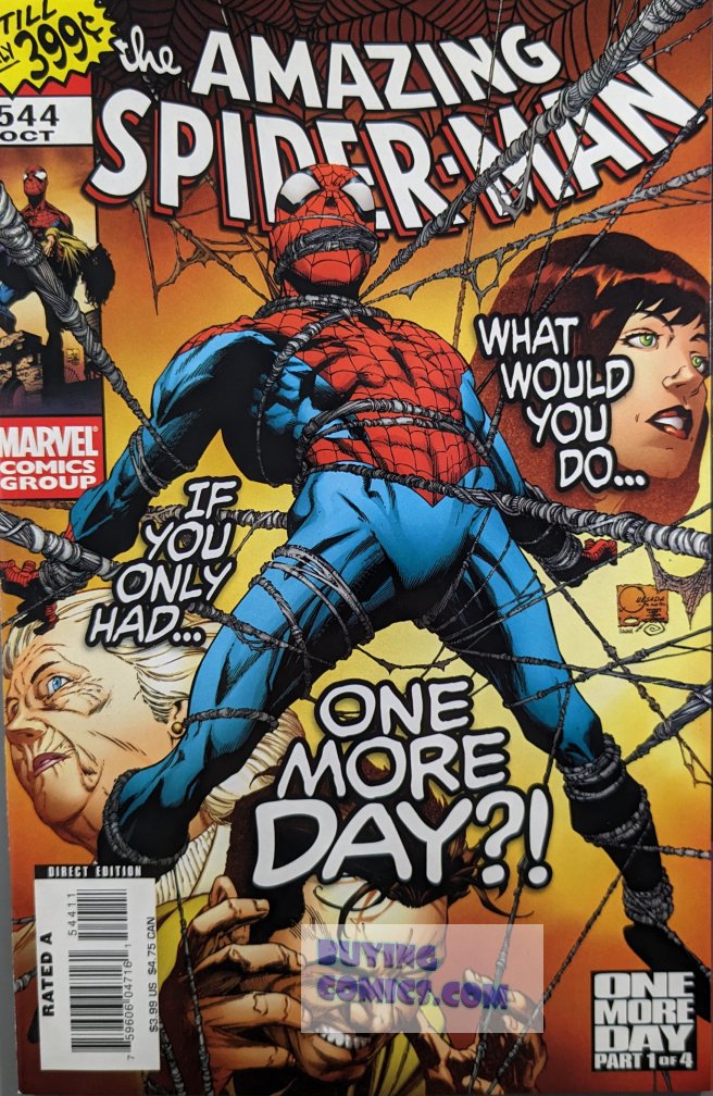 Amazing Spider-Man #544 Comic Book Cover Art