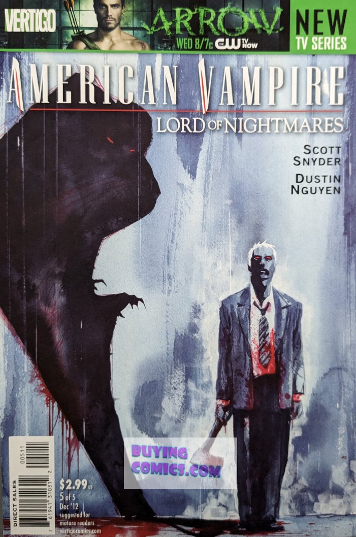 American Vampire: Lord Of Nightmares #5 Comic Book Cover Art