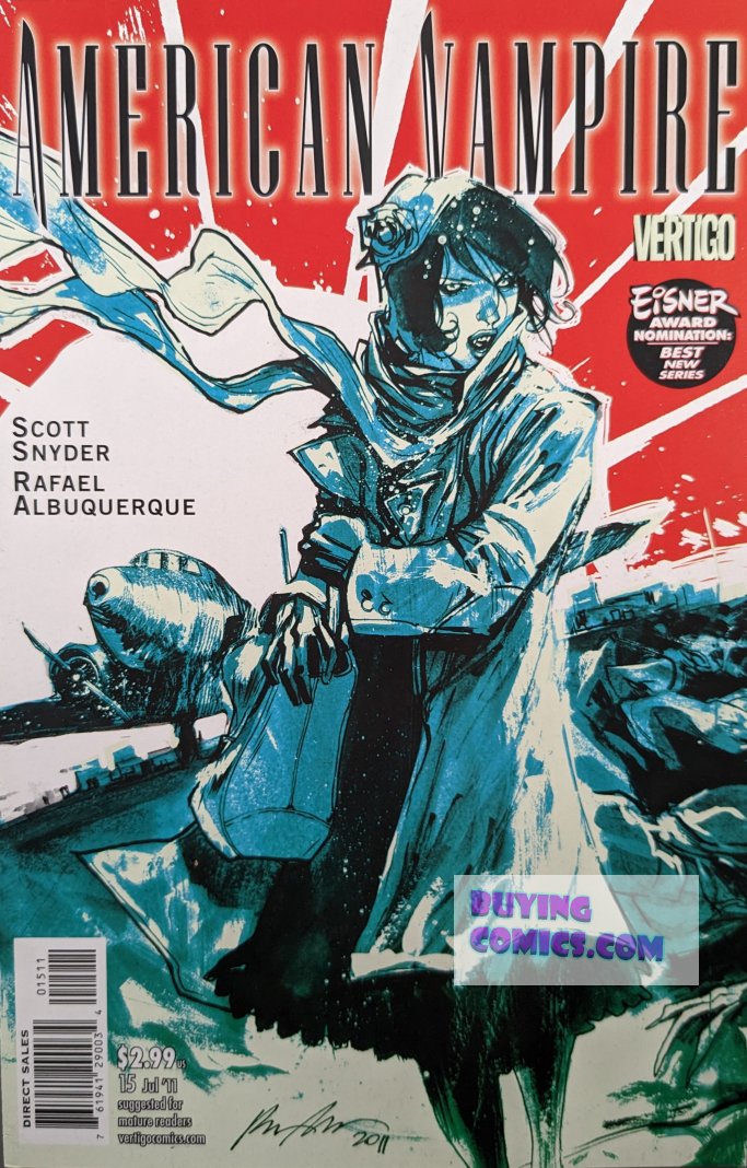 American Vampire #15 Comic Book Cover Art