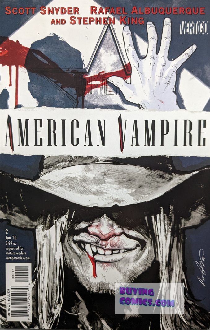 American Vampire #2 Comic Book Cover Art