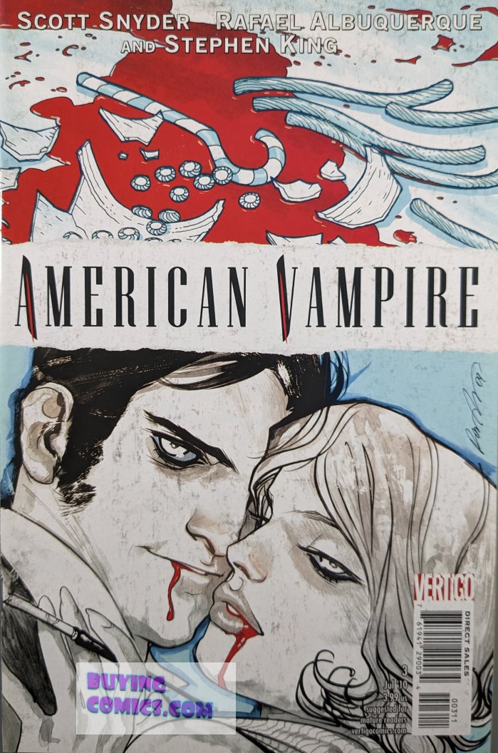 American Vampire #3 Comic Book Cover Art