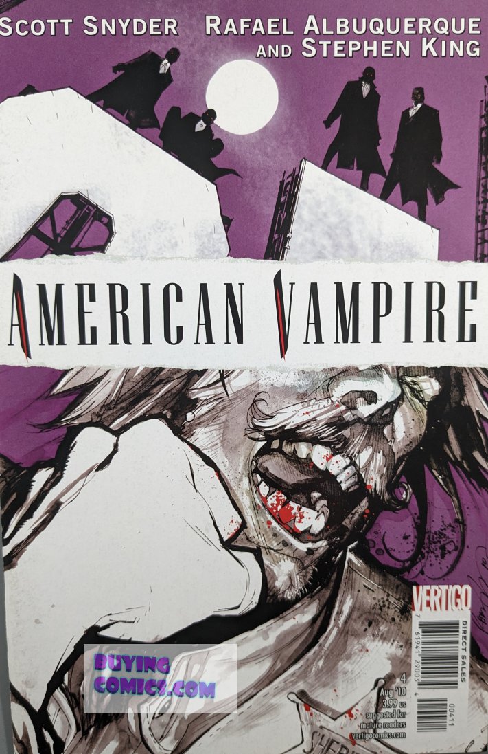 American Vampire #4 Comic Book Cover Art