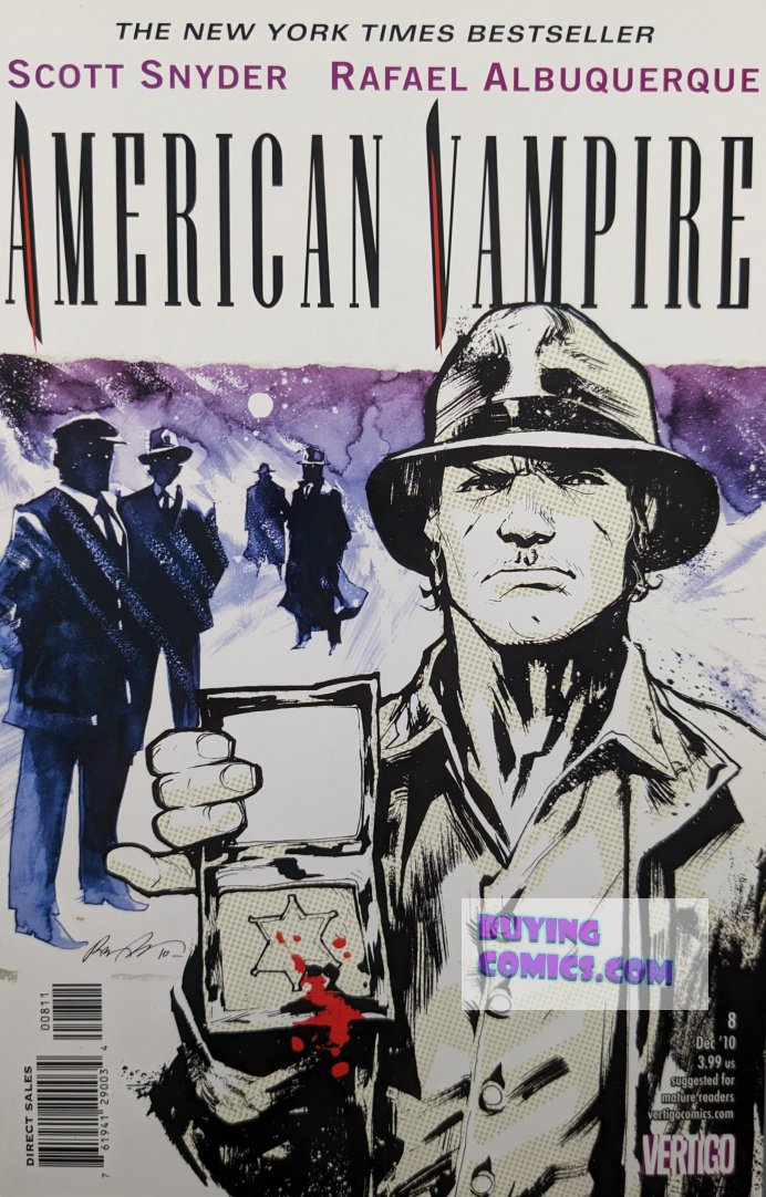 American Vampire #8 Comic Book Cover Art