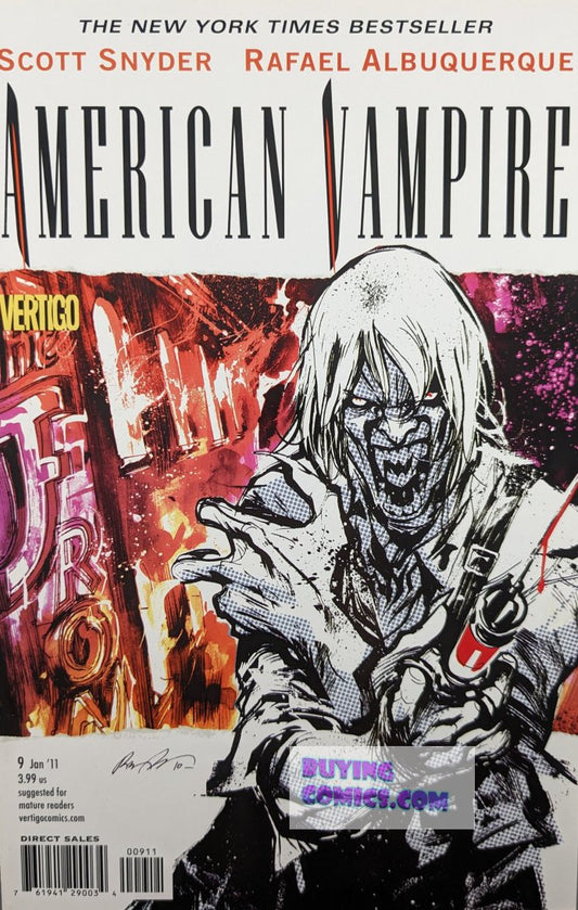 American Vampire #9 Comic Book Cover Art