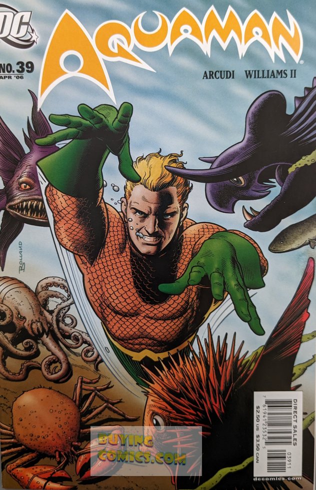 Aquaman #39 Comic Book Cover Art