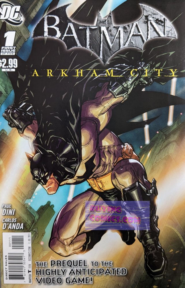 Batman: Arkham City #1 Comic Book Cover Art