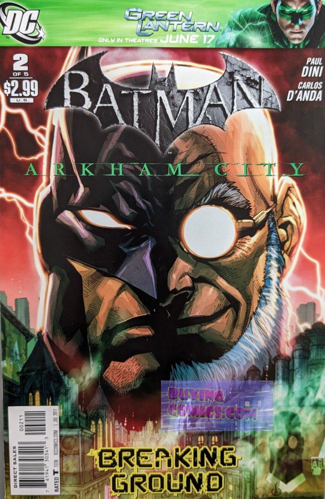 Batman: Arkham City #2 Comic Book Cover Art