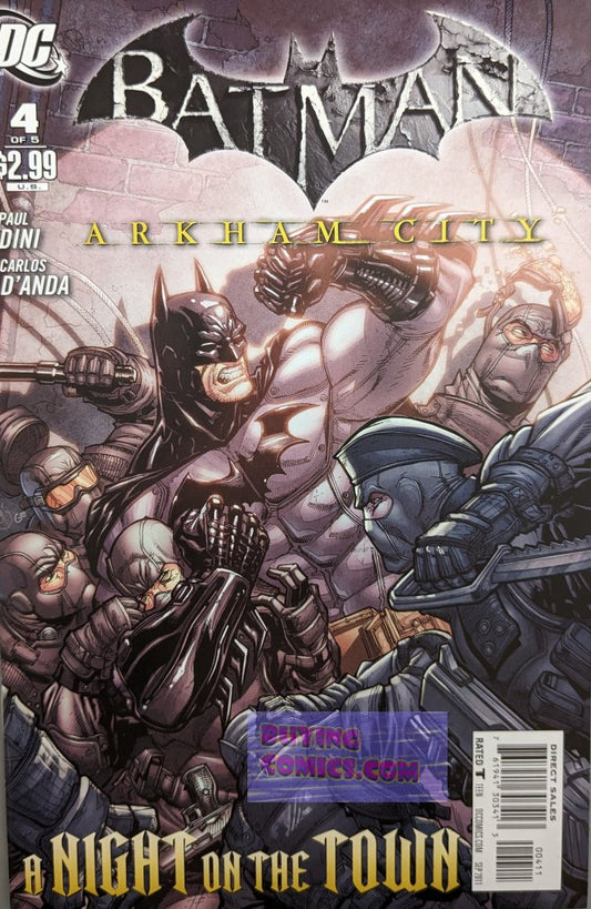 Batman: Arkham City #4 Comic Book Cover Art