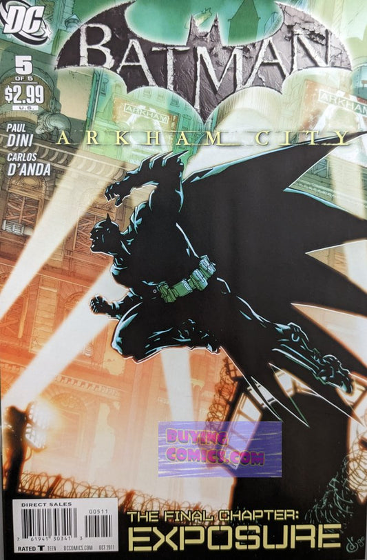 Batman: Arkham City #5 Comic Book Cover Art