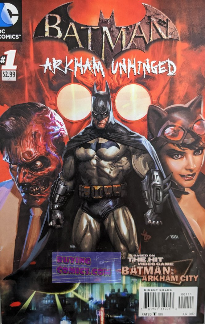 Batman: Arkham Unhinged #1 Comic Book Cover Art