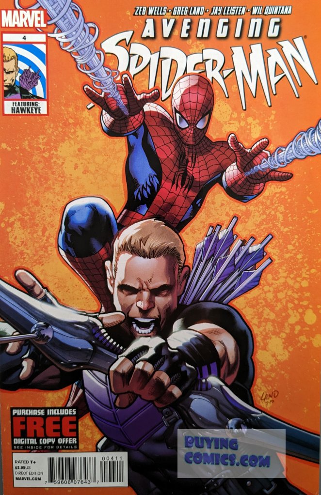 Avenging Spider-Man #4 Comic Book Cover Art