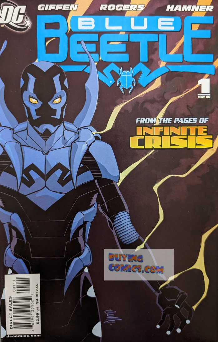 Blue Beetle #1 Comic Book Cover Art by Cully Hamner