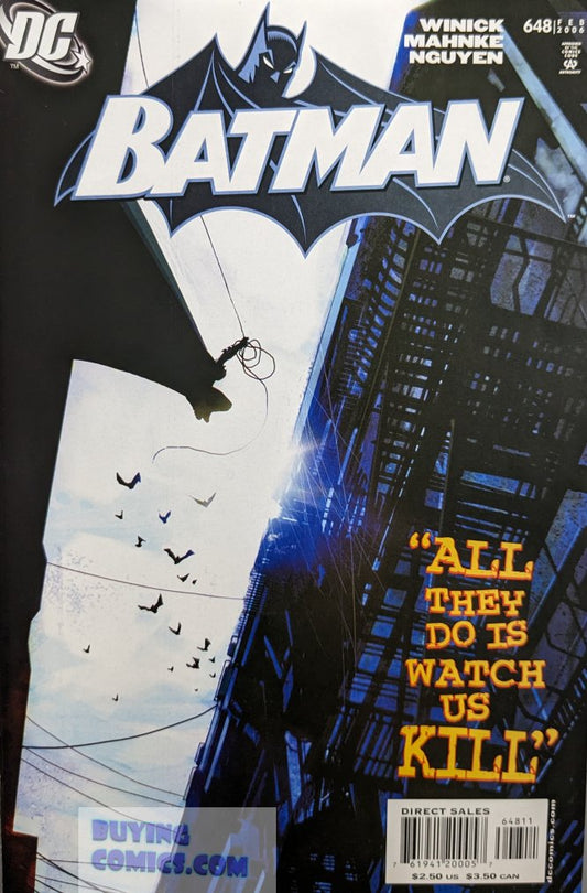 Batman #648 Comic Book Cover Art