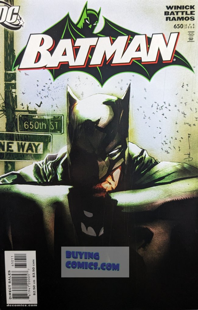 Batman #650 Comic Book Cover Art