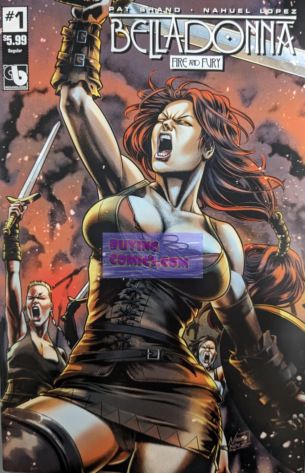 Belladonna Fire and Fury #1 Comic Book Cover Art