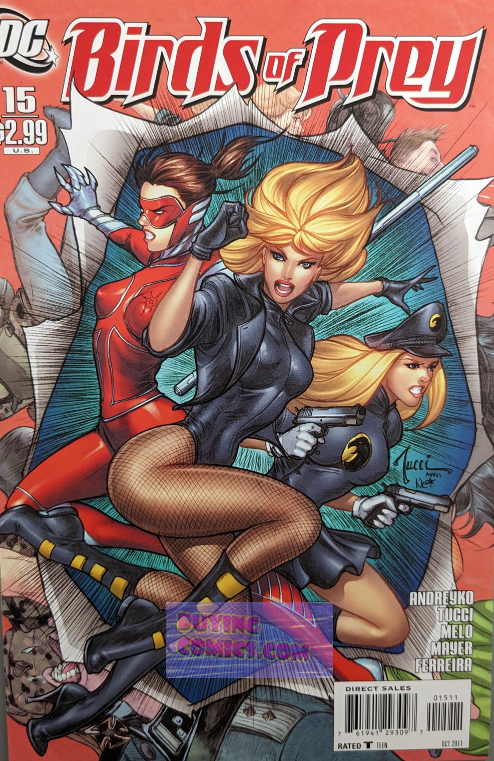 Birds Of Prey #15 Comic Book Cover Art