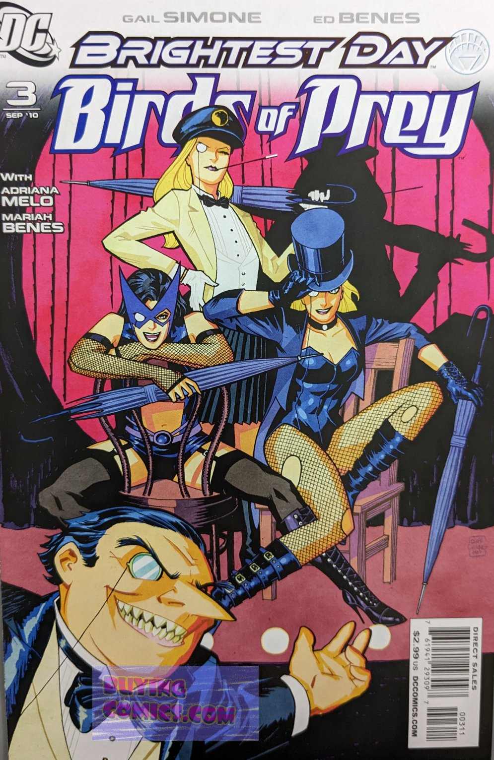 Birds Of Prey #3 Comic Book Cover Art