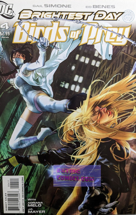 Birds Of Prey #4 Comic Book Cover Art