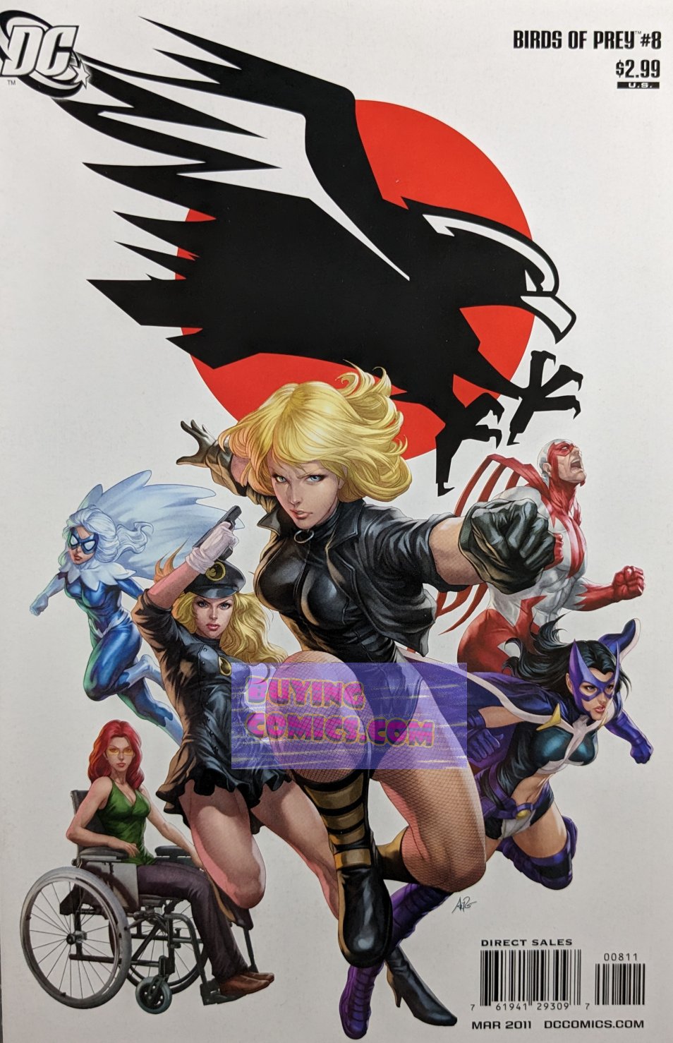 Birds Of Prey #8 Comic Book Cover Art