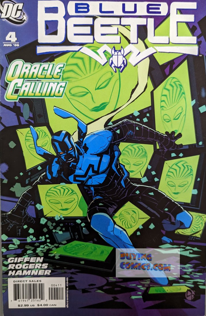 Blue Beetle #4 Comic Book Cover Art