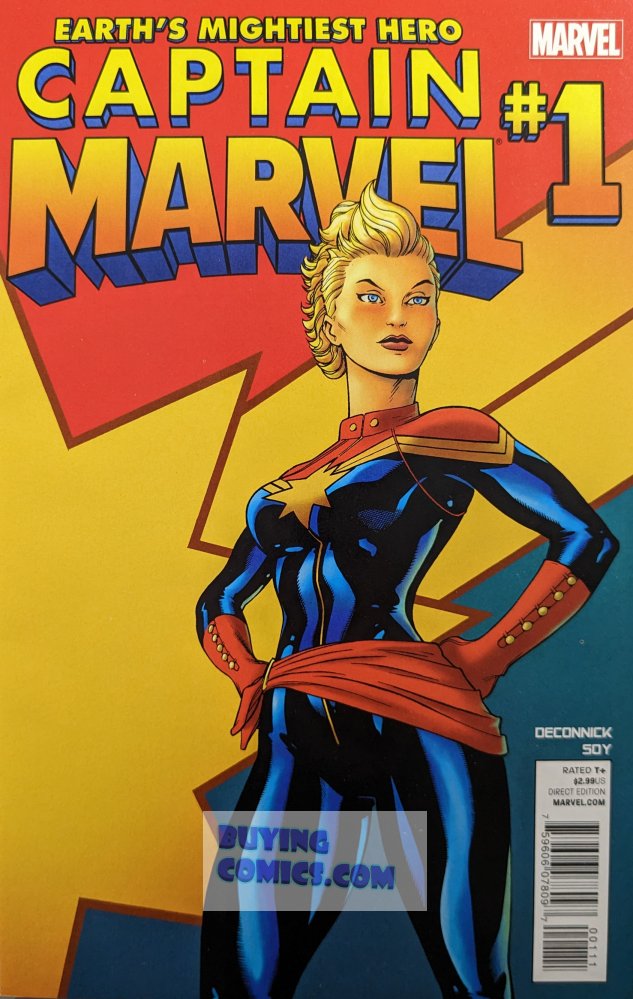 Captain Marvel #1 Comic Book Cover Art