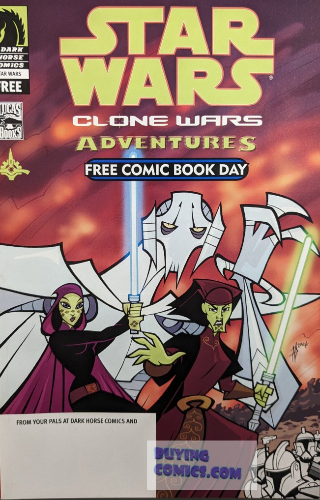 Star Wars: Clone Wars Adventures FCBD Comic Book Cover Art