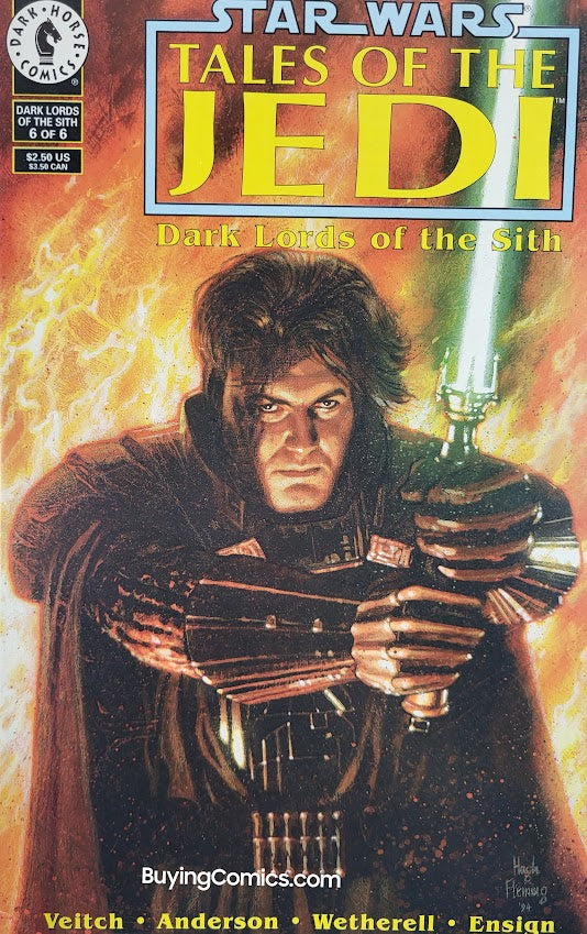 Star Wars Tales of the Jedi Dark Lords of the Sith #6 Cover Art