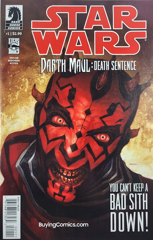 Darth Maul Death Sentence #1 Cover Art