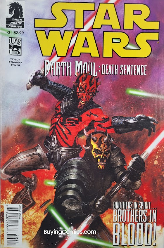 Darth Maul Death Sentence #2 Cover Art