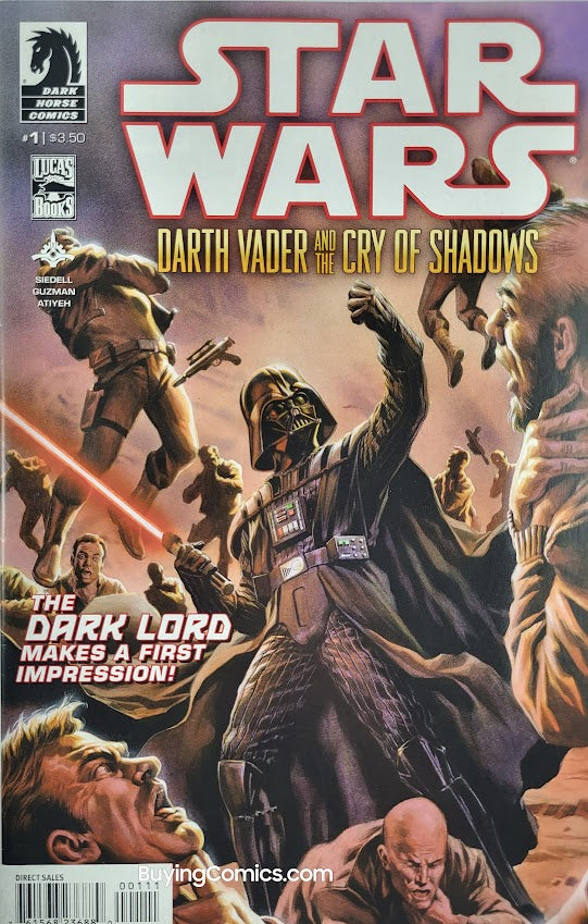 Darth Vader Cry of Shadows #1 Cover Art