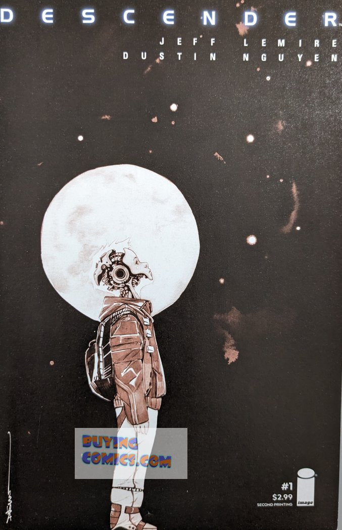 Descender #1 Comic Book Cover Art by Dustin Nguyen