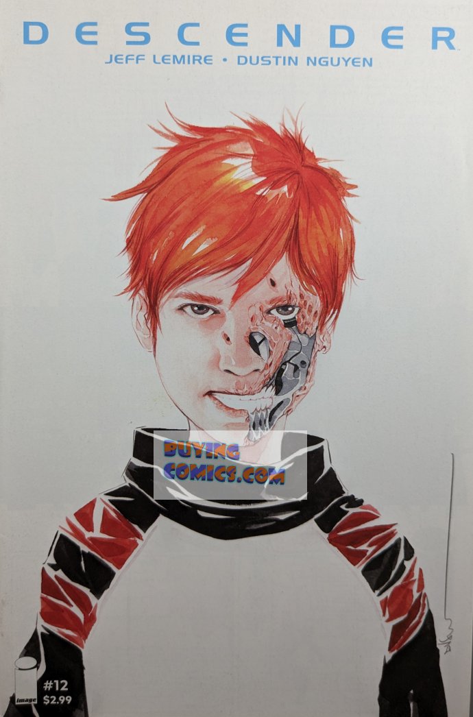 Descender #12 Comic Book Cover Art by Dustin Nguyen