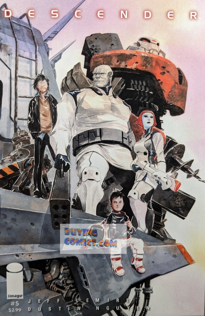 Descender #5 Comic Book Cover Art by Dustin Nguyen