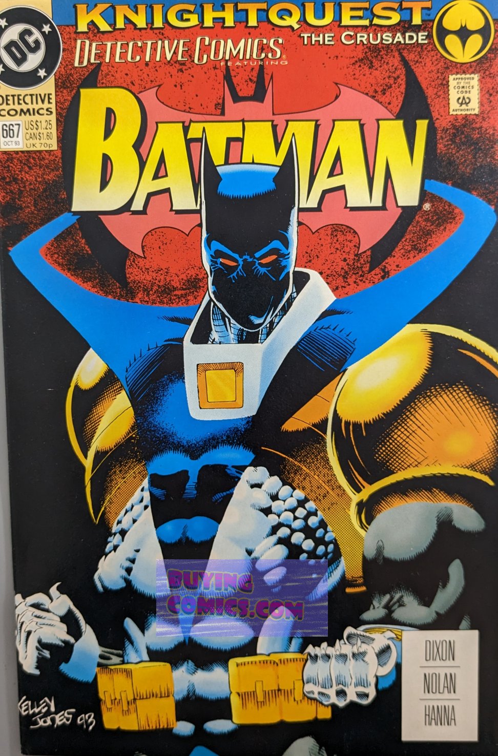 Detective Comics #667 Comic Book Cover Art